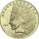 United States Of America 10 Dollars 1930-S Liberty Indian Head Eagle Gold Copy Coin United States Of America 10 Dollars 1930-S Liberty Indian Head Eagle Gold Copy Coin