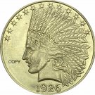 United States Of America 10 Dollars 1926 Liberty Indian Head Eagle Gold Copy Coin United States Of America 10 Dollars 1926 Liberty Indian Head Eagle Gold Copy Coin