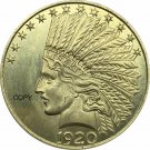 United States Of America 10 Dollars 1920-S Liberty Indian Head Eagle Gold Copy Coin United States Of America 10 Dollars 1920-S Liberty Indian Head Eagle Gold Copy Coin