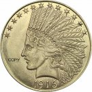 United States Of America 10 Dollars 1916-S Liberty Indian Head Eagle Gold Copy Coin United States Of America 10 Dollars 1916-S Liberty Indian Head Eagle Gold Copy Coin