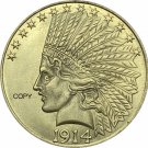 United States Of America 10 Dollars 1914 Liberty Indian Head Eagle Gold Copy Coin United States Of America 10 Dollars 1914 Liberty Indian Head Eagle Gold Copy Coin