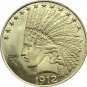 United States Of America 10 Dollars 1912 Liberty Indian Head Eagle Gold Copy Coin