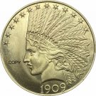 United States Of America 10 Dollars 1909 Liberty Indian Head Eagle Gold Copy Coin United States Of America 10 Dollars 1909 Liberty Indian Head Eagle Gold Copy Coin