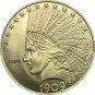 United States Of America 10 Dollars 1909 Liberty Indian Head Eagle Gold Copy Coin