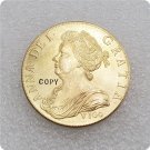 United Kingdom Queen Anne 1703 Gold VIGO Five Guineas Copy Coin United Kingdom Queen Anne 1703 Gold VIGO Five Guineas Copy Coin