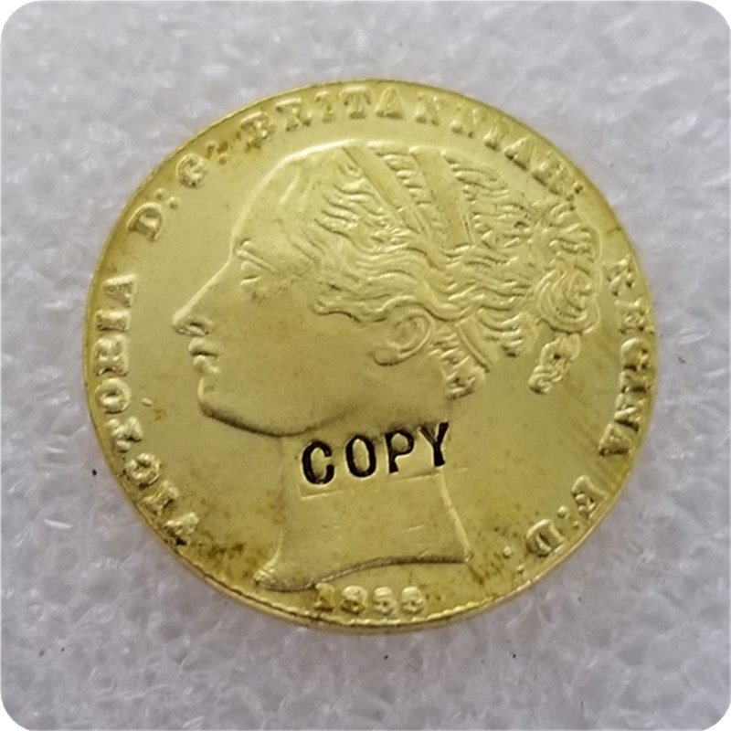 1855 Sydney Mint Sovereign Copy Coins