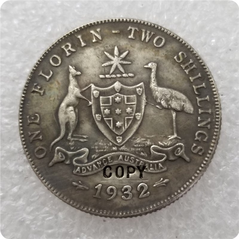 1932 Australian Florin Copy Coin