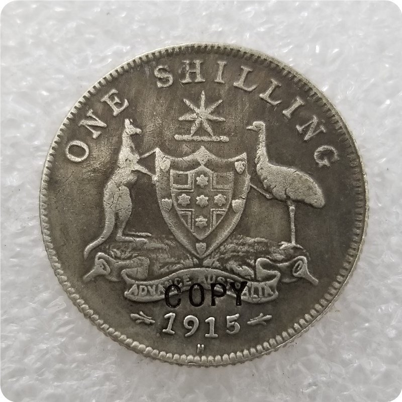 1915-H Australian One Shilling Copy Coin