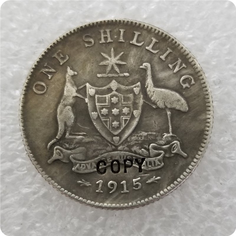 1915 Australian One Shilling Copy Coin