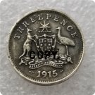 1915 Australian Threepence Copy Coin
