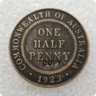 1923 Australian Half Penny Copy Coin