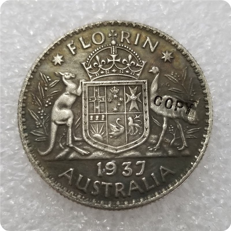 1937 Australian Florin Copy Coin
