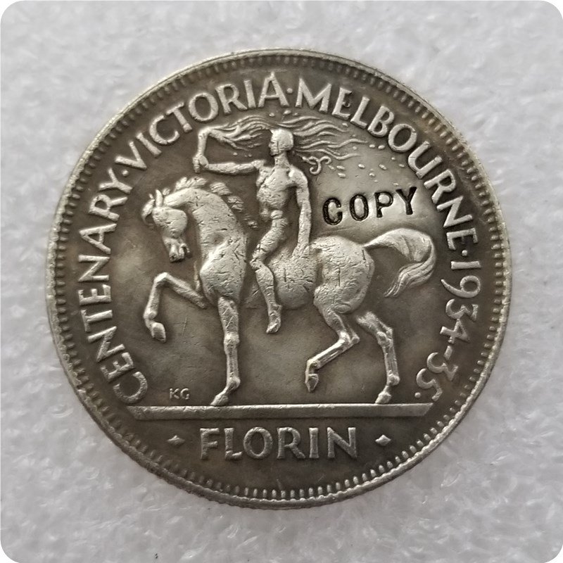 1934/35 Australian Centenary Florin George V Copy Coin