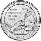 2016 US National Park No.32 Kentucky Cumberland Gap Quarter Dollar Commemorative Copy Coin
