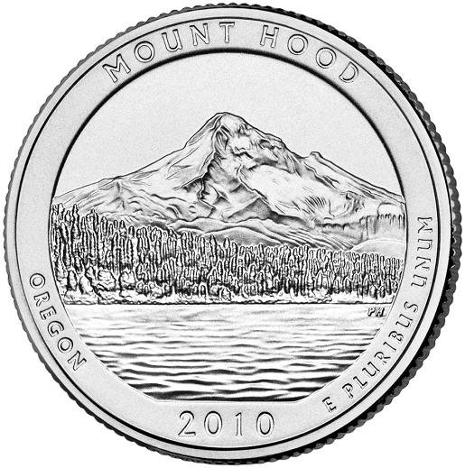 2010 Oregon Mount Hood US National Park Quarter Dollar Commemorative Copy Coin