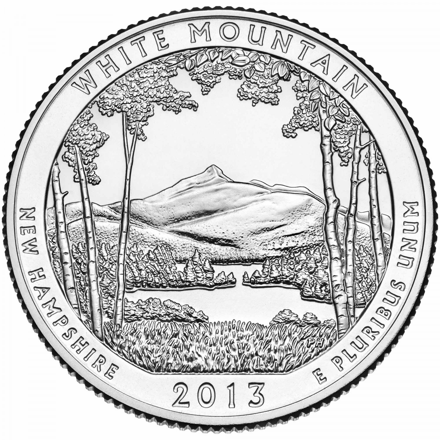 2013 US New Hampshire White Mountain National Park Quarter Dollar Commemorative Copy Coin