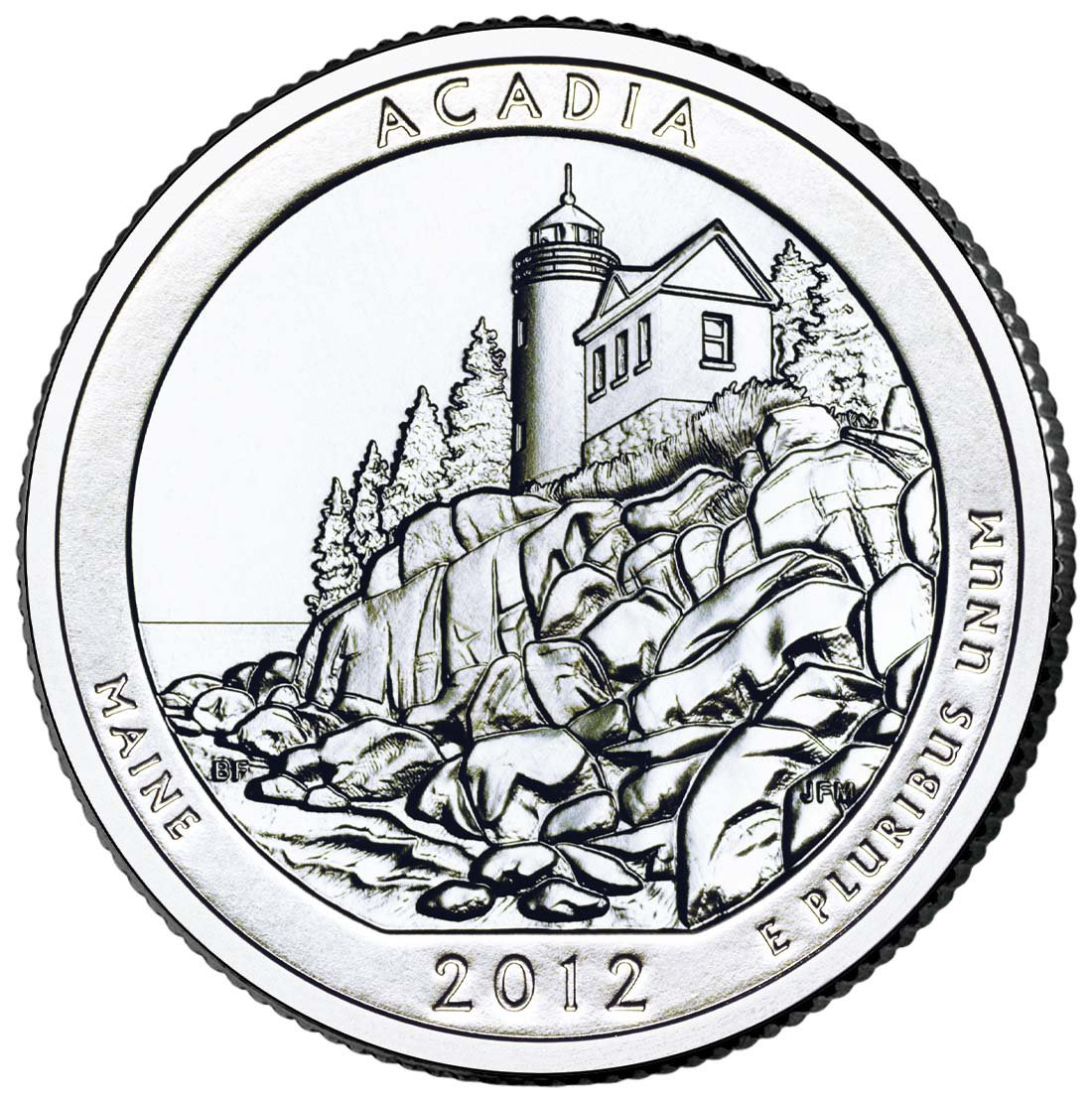 2012 US Maine Acadia National Park Quarter Dollar Commemorative Copy Coin