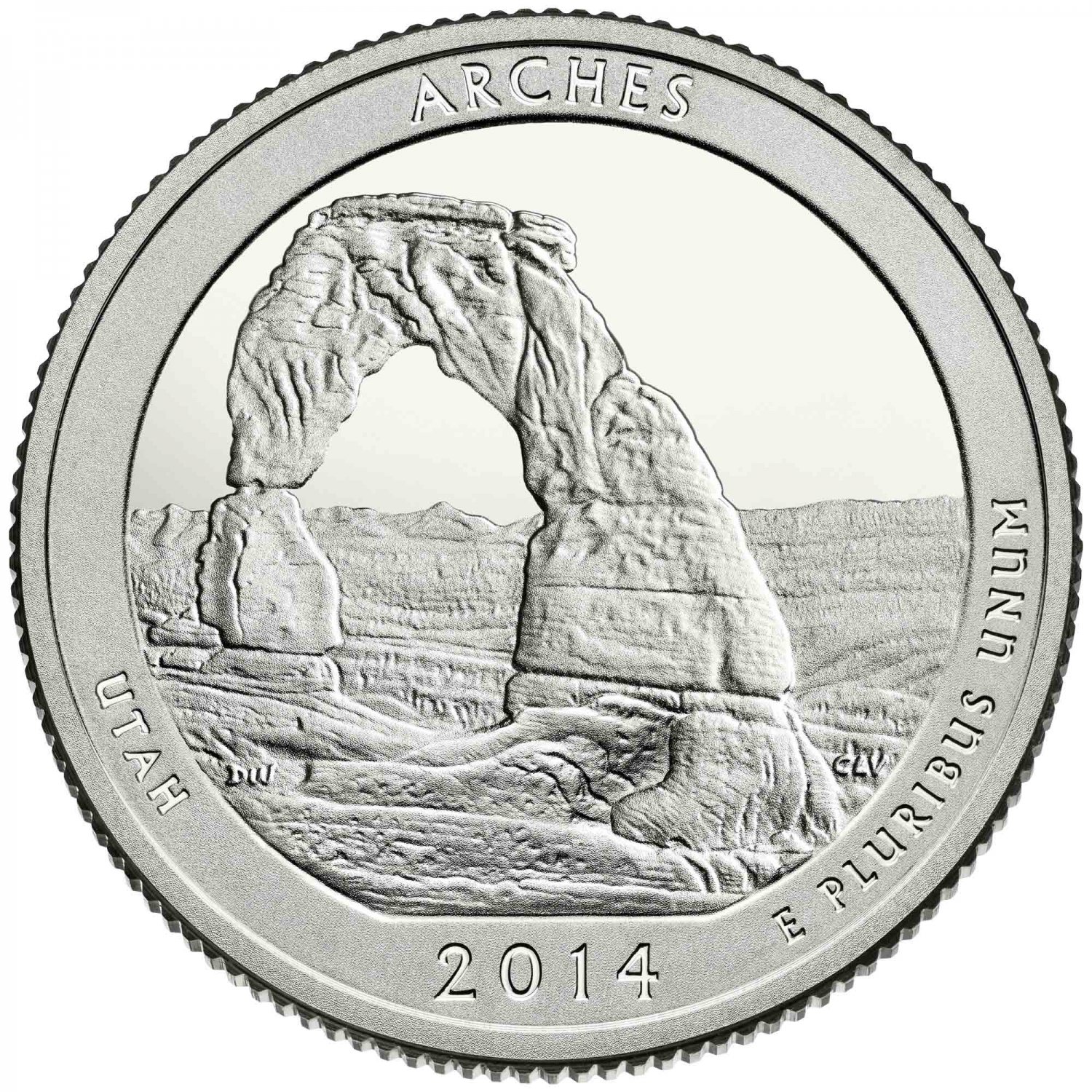 2014 US Utah Arches National Park Quarter Dollar Commemorative Copy Coin
