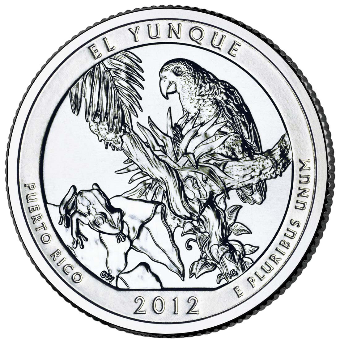 2012 Puerto Rico El Yunque National Park Quarter Dollar Commemorative Copy Coin