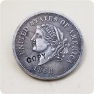 US 1868 Five Dollar Dual Denomination $5-25 Francs Copy Coins US 1868 Five Dollar Dual Denomination $5-25 Francs Copy Coins