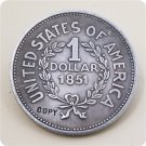 US 1851 Indian Head One Dollar Copy Coins