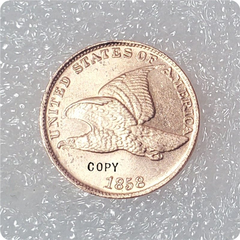 1858 United States "Flying Eagle Cent" One Cent Copy Coins