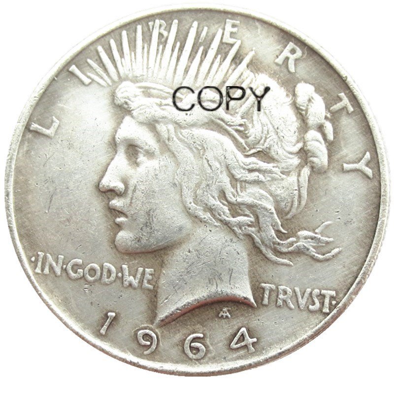 US 1964-D Peace Dollar Copy Coins