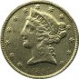 US 1861 Liberty Coronet Head Five Dollar Gold Copy Coins