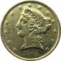 US 1864 Liberty Coronet Head Five Dollar Gold Copy Coins