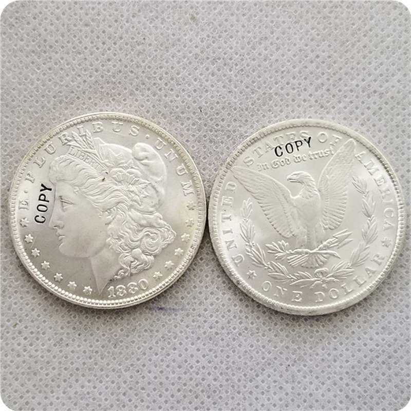 US 1880-S UNC Morgan Dollar Copy Coins
