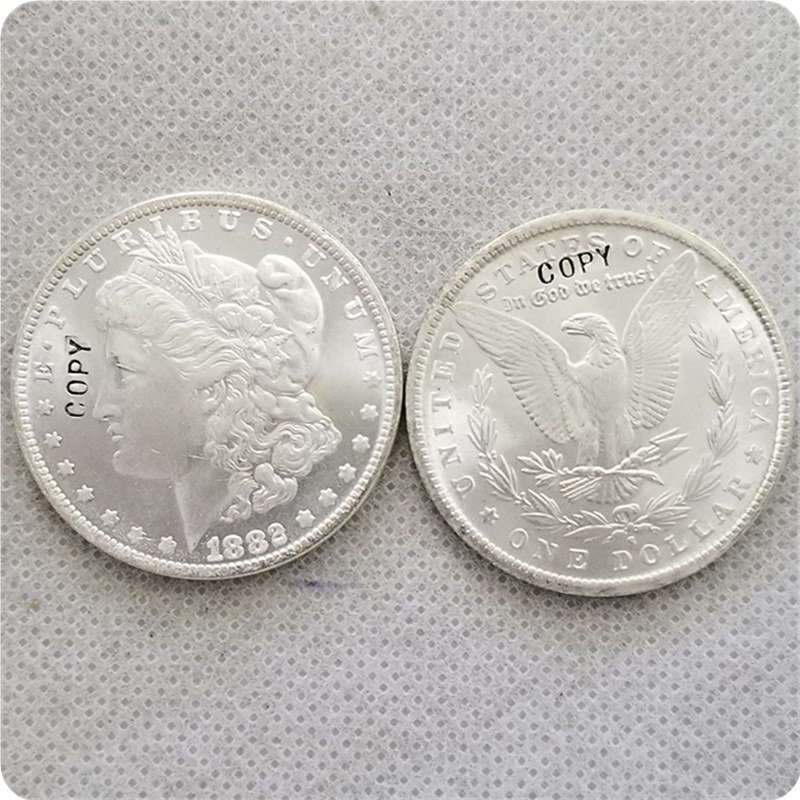 US 1882-S UNC Morgan Dollar Copy Coins