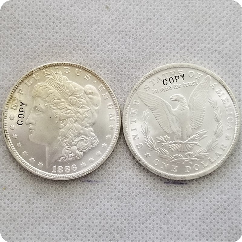US 1886-S UNC Morgan Dollar Copy Coins