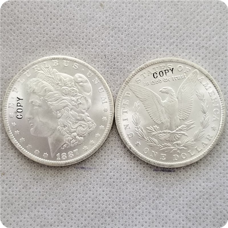 US 1887-S UNC Morgan Dollar Copy Coins