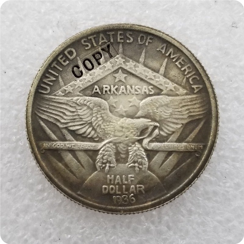 US 1936 Arkansas Centennial Commemorative Half Dollar Copy Coins