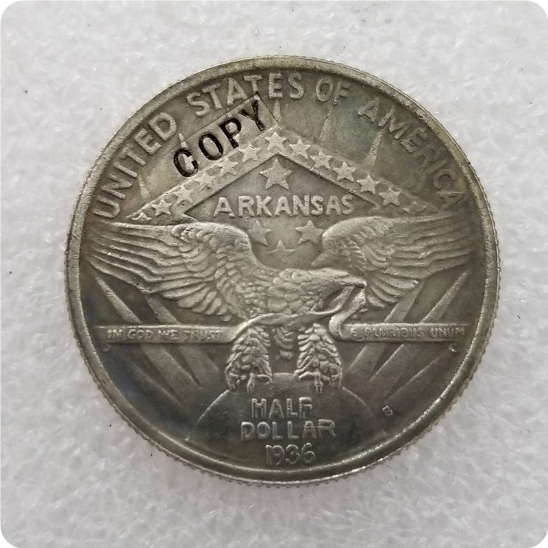 US 1936-S Arkansas Centennial Commemorative Half Dollar Copy Coins