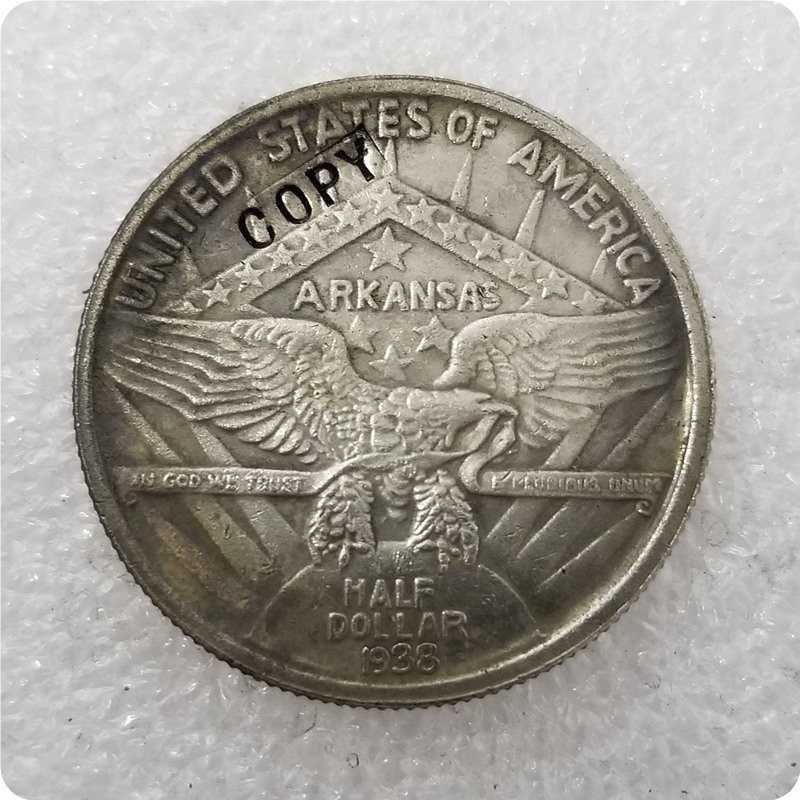 US 1938 Arkansas Centennial Commemorative Half Dollar Copy Coins
