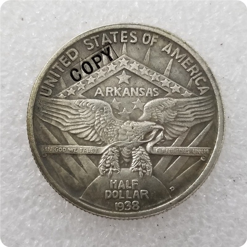 US 1938-D Arkansas Centennial Commemorative Half Dollar Copy Coins