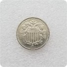 US 1867 Shield Nickel 5 Cents Copy Coins