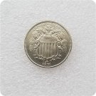 US 1874 Shield Nickel 5 Cents Copy Coins