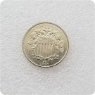 US 1881 Shield Nickel 5 Cents Copy Coins US 1881 Shield Nickel 5 Cents Copy Coins