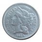 US 1873 Three Cent Nickel 3 Cents Copy Coins