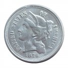 US 1876 Three Cent Nickel 3 Cents Copy Coins US 1876 Three Cent Nickel 3 Cents Copy Coins