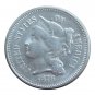US 1878 Three Cent Nickel 3 Cents Copy Coins