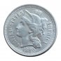 US 1880 Three Cent Nickel 3 Cents Copy Coins
