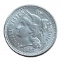 US 1887 Three Cent Nickel 3 Cents Copy Coins