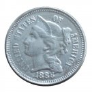 US 1888 Three Cent Nickel 3 Cents Copy Coins US 1888 Three Cent Nickel 3 Cents Copy Coins