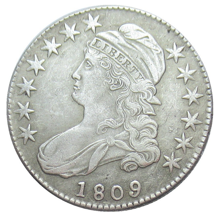 US 1809 Capped Bust 50C Half Dollar Copy Coins