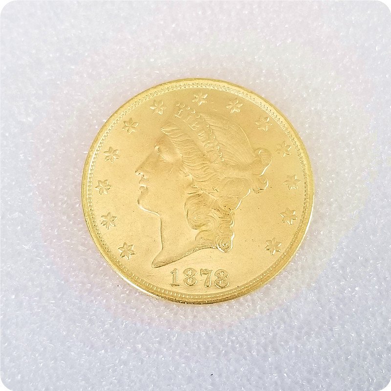 US 1878-CC Liberty Double Eagle $20 Twenty Dollars Copy Coins