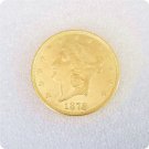 US 1878-CC Liberty Double Eagle $20 Twenty Dollars Copy Coins
