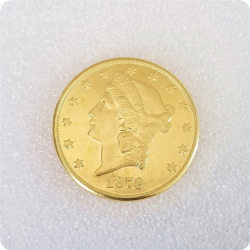 US 1879-CC Liberty Double Eagle $20 Twenty Dollars Copy Coins